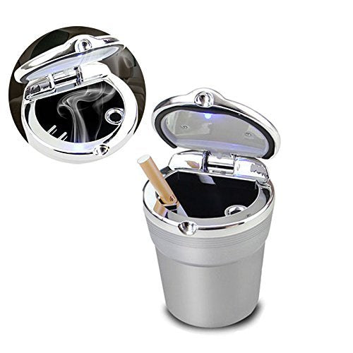 Scrumiera pentru masina, Zola®, argintie, cu led, 10.5x6 cm Scrumiera pentru masina, Zola®, argintie, cu led, 10.5x6 cm
